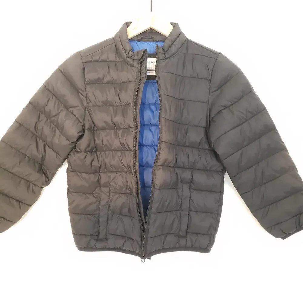 OLD NAVY Black SIZE 6-7 Lightweight Boys Packable Rain Jacket Unisex
